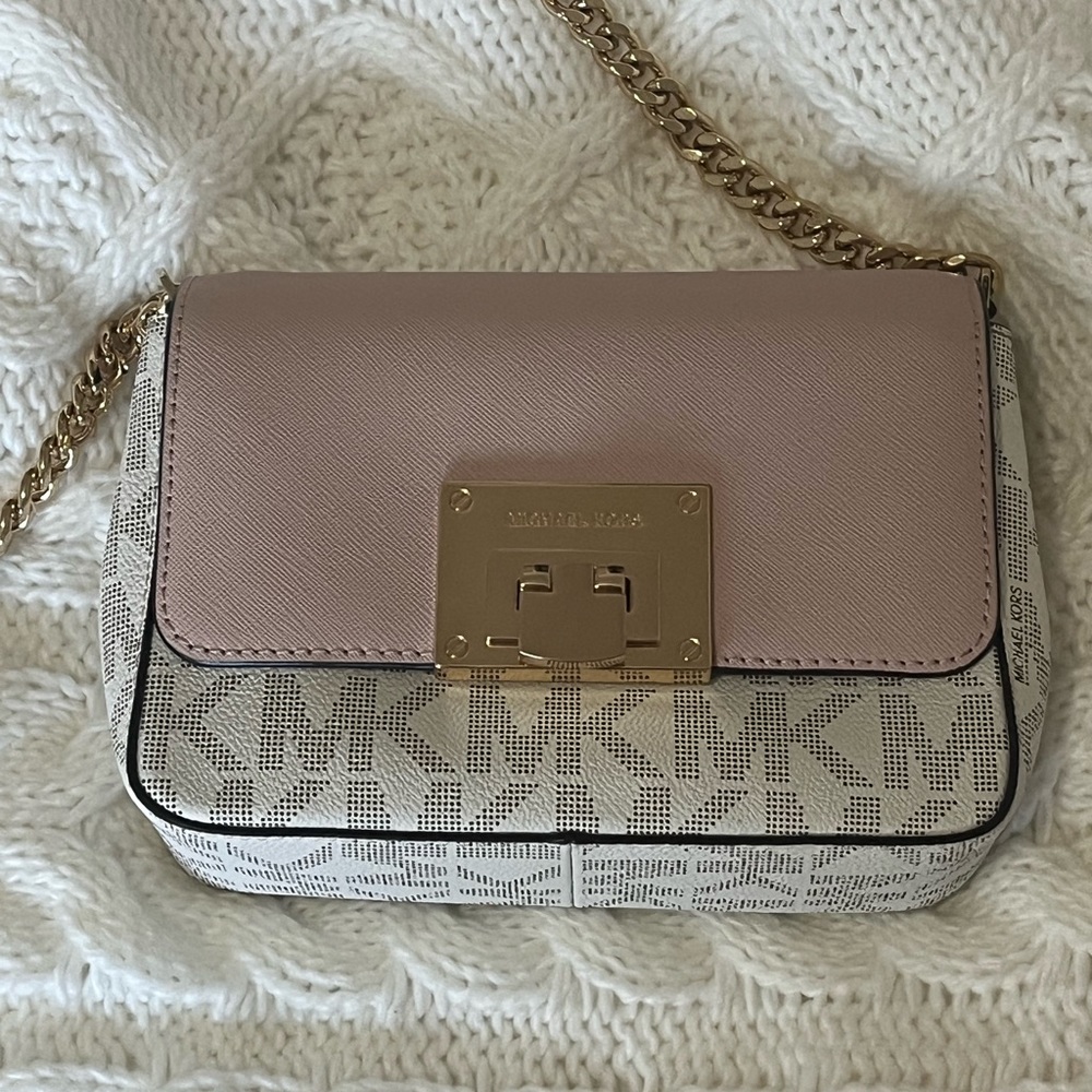 Michael Kors Tina Vanilla Crossbody Purse